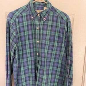 Vintage L.L. Bean plaid button down size medium